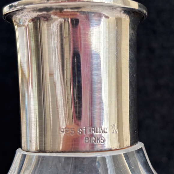 KLM Airlines Commemorative Decanter with Birks Sterling Collar AS IS - Picture 8 of 8